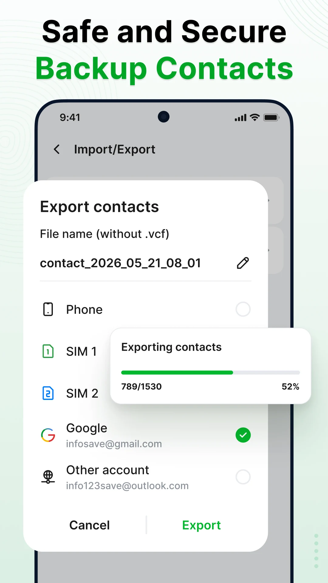 Contacts - Phone Calls screenshot